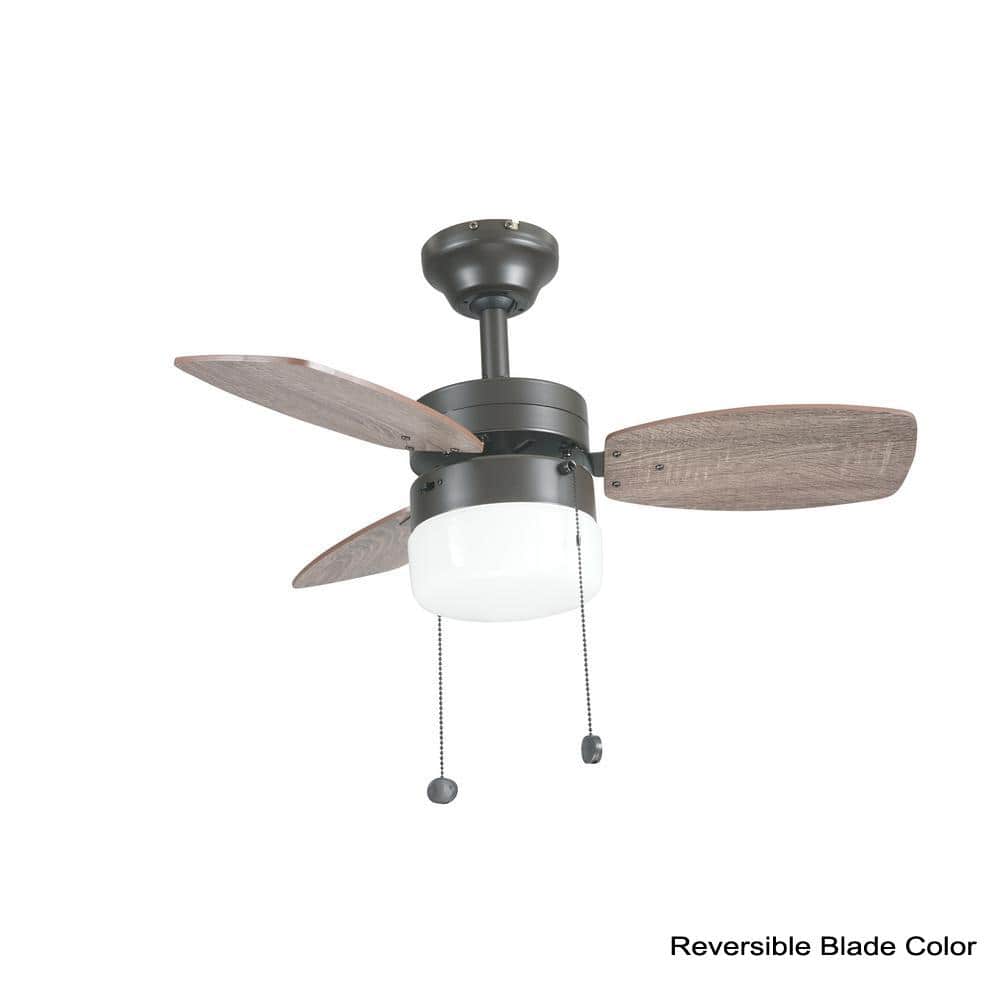 Triplicity 30 in. Indoor LED Matte Black Ceiling Fan with Light - Stu's Home Improvement Outlet