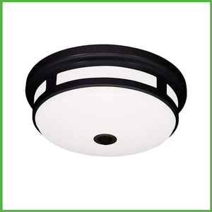 11 in. Round Black Exterior Outdoor Motion Sensing LED Ceiling Light 5 Color Temperature Options Wet Rated 830 Lumens - Stu's Home Improvement Outlet