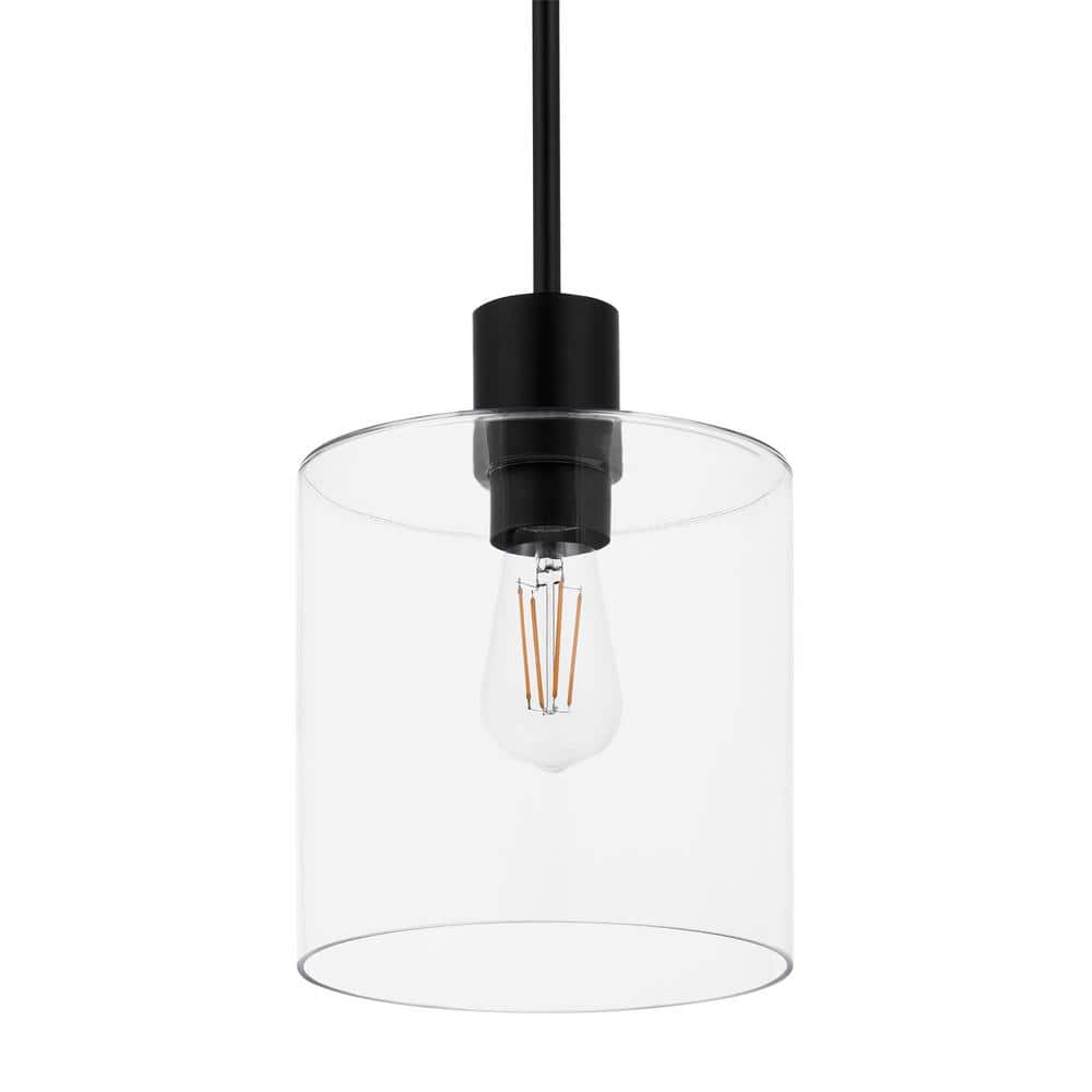 Hampton Bay Sutton Place 1 - Light Matte Black Pendant - Stu's Home Improvement Outlet