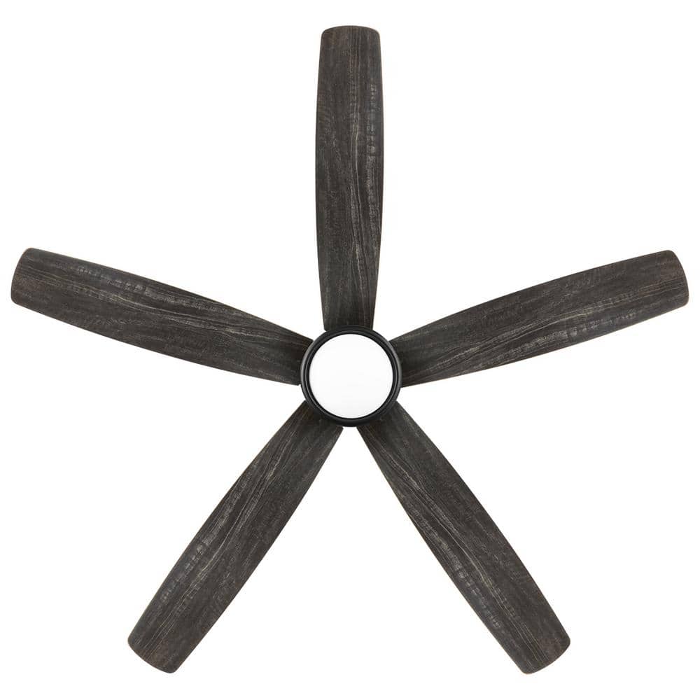 Driskol 60 in. White Color Changing LED Matte Black Smart Ceiling Fan with Light Kit and Remote Powered by Hubspace - Stu's Home Improvement Outlet