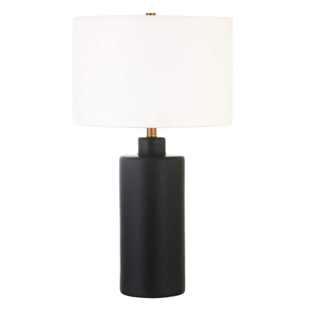 Carlina 25 in. Matte Black Table Lamp