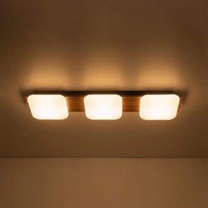 7.48In. 31 - Watt Matte Black Integrated LED Flush Mount with White Plastic Shade Rectangle Modern Farmhouse Ceiling Light - Stu's Home Improvement Outlet