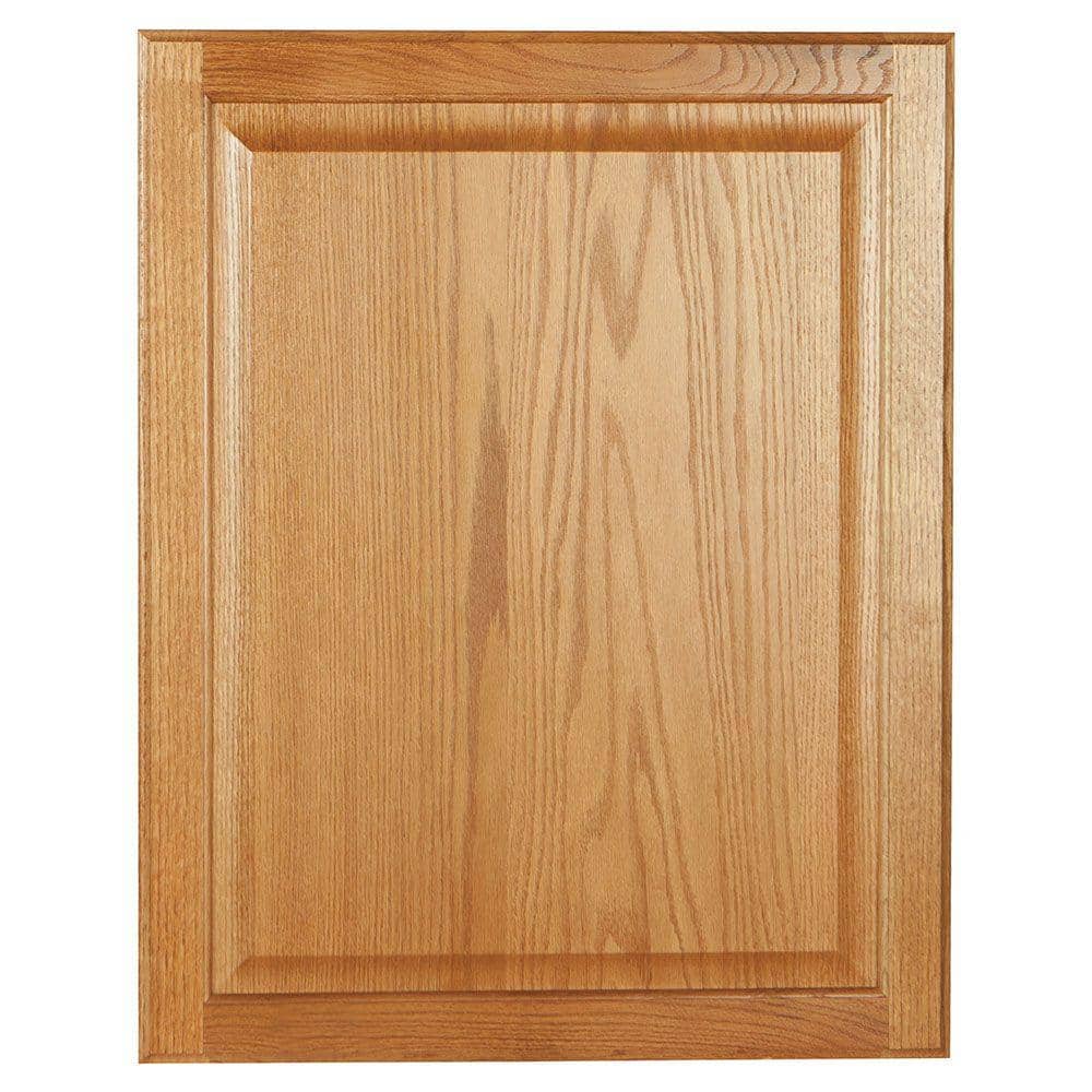Hampton 22 in. W x 27.75 in. H Base Cabinet Decorative End Panel in Medium Oak