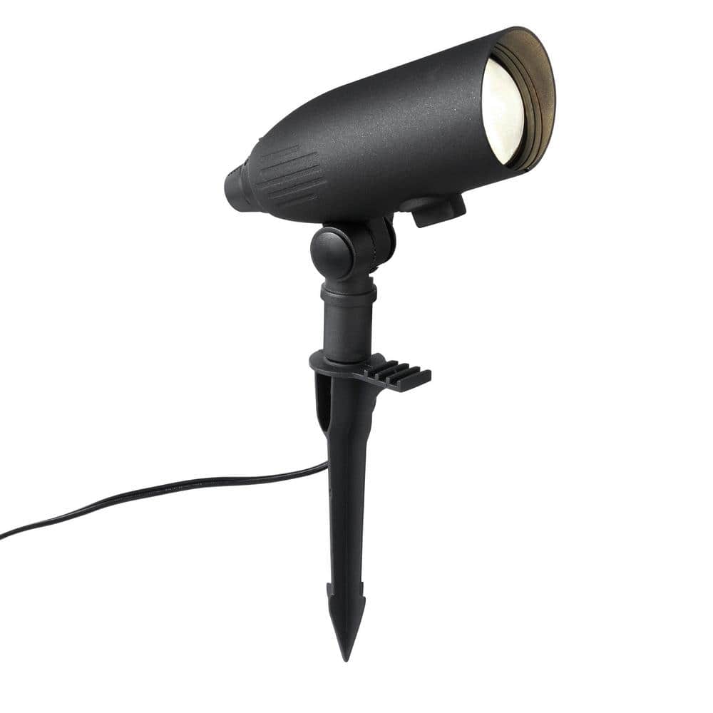 200 Lumen Black Hardwired Low Voltage LED Adjustable Light Color Outdoor Spotlight or Flood Light with Clear Lens - Stu's Home Improvement Outlet