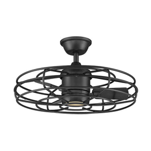 Heritage Point 25 in. Integrated LED Indoor/Outdoor Natural Iron Ceiling Fan with Light and Remote Control - Stu's Home Improvement Outlet