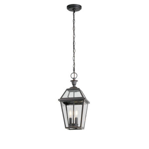 Glenneyre 2 - Light Oil - Rubbed Bronze French Quarter Gas Style Outdoor Hanging Pendant Light with Clear Glass - Stu's Home Improvement Outlet