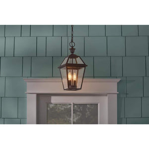 Glenneyre 2 - Light Oil - Rubbed Bronze French Quarter Gas Style Outdoor Hanging Pendant Light with Clear Glass - Stu's Home Improvement Outlet
