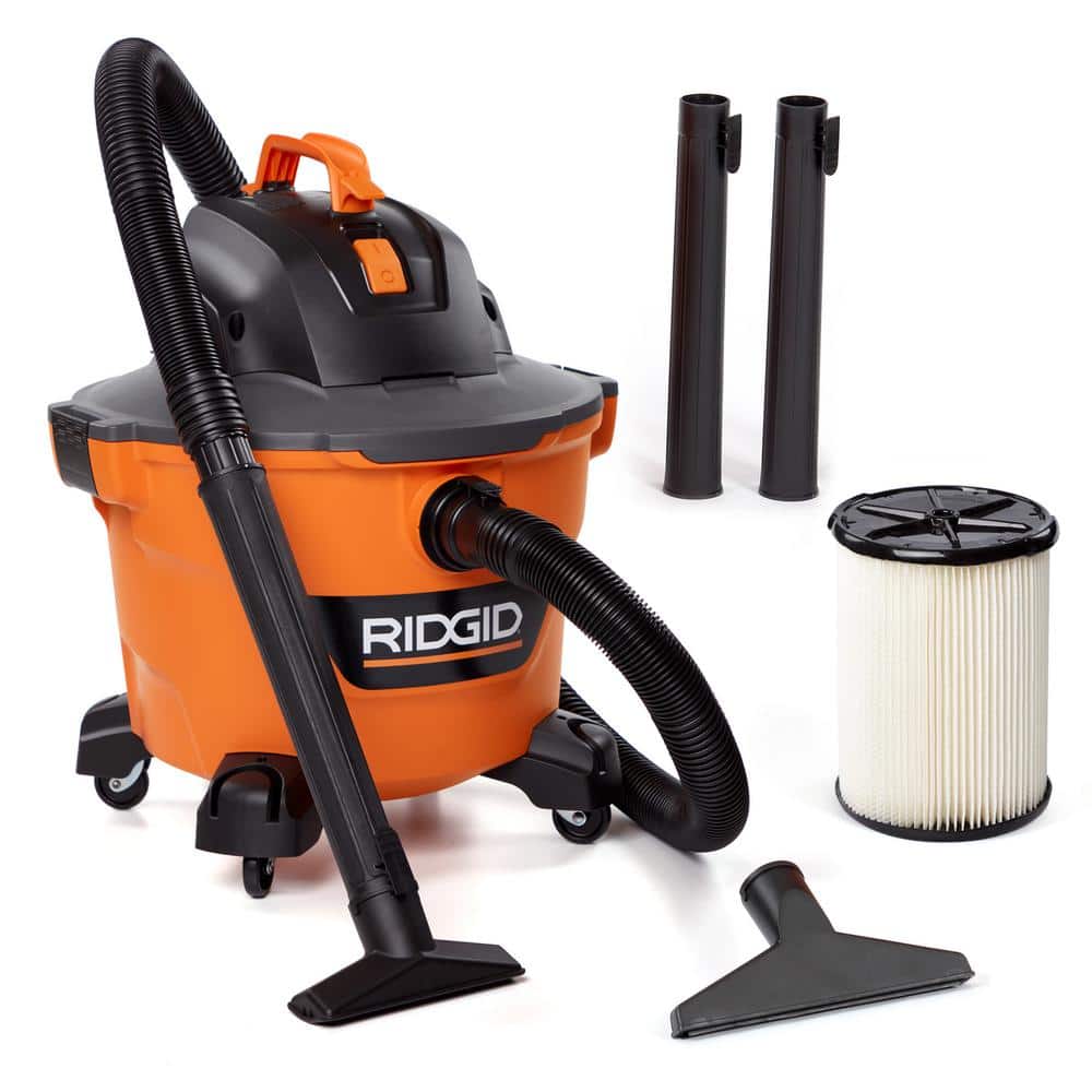 RIDGID 9 Gallon 4.25 Peak HP NXT Shop Vacuum Wet Dry Vac with General Debris Filter, Locking Hose and Accessory Attachments - Stu's Home Improvement Outlet
