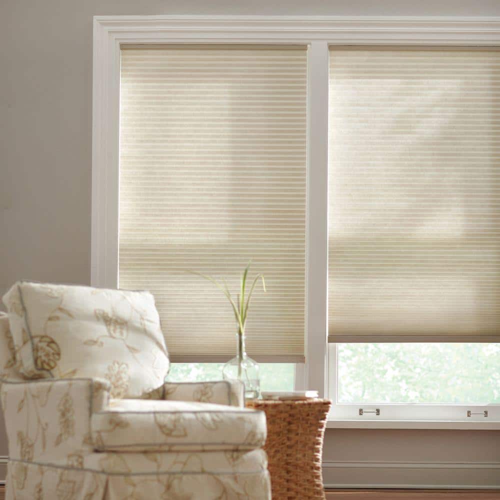 Parchment Cordless Light Filtering Cellular Shades for Windows - 29 in. W x 48 in. L (Actual Size 28.75 in. W x 48 in.L)