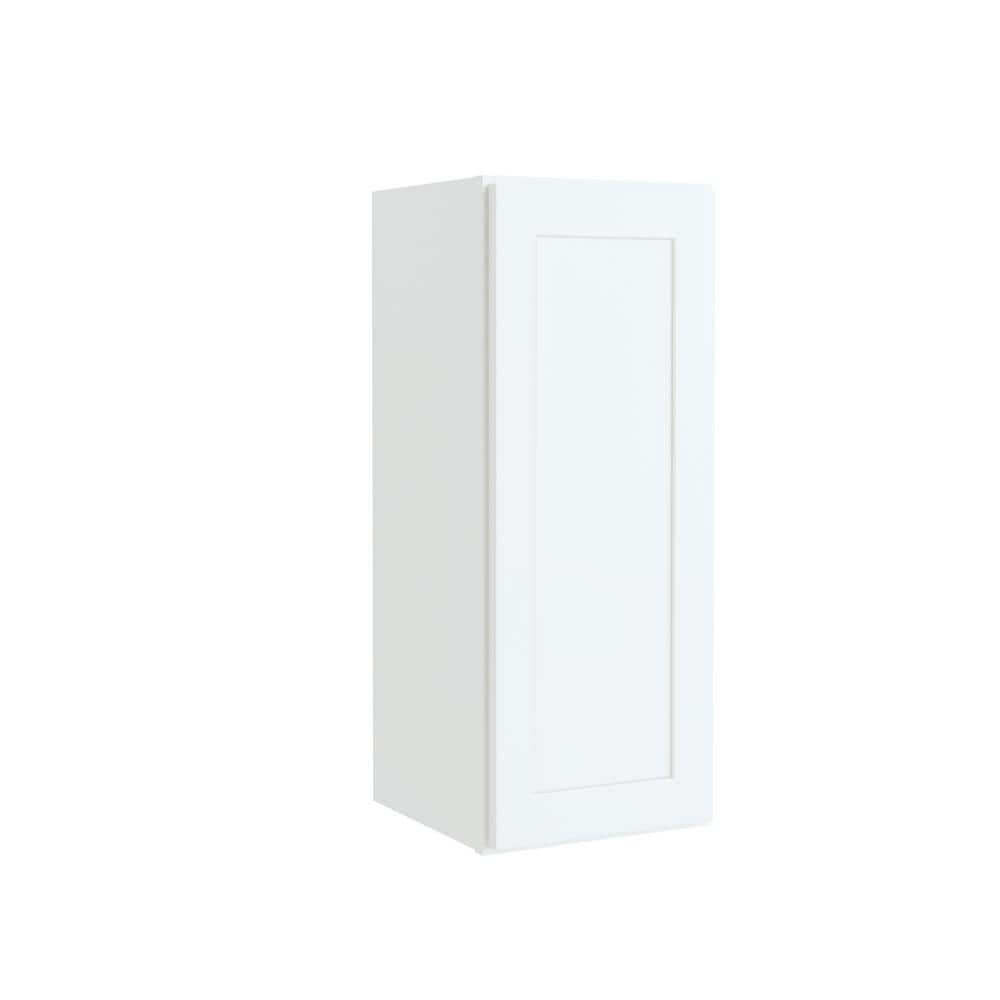 Courtland 12 in. W x 12 in. D x 30 in. H Assembled Shaker Wall Kitchen Cabinet in Polar White