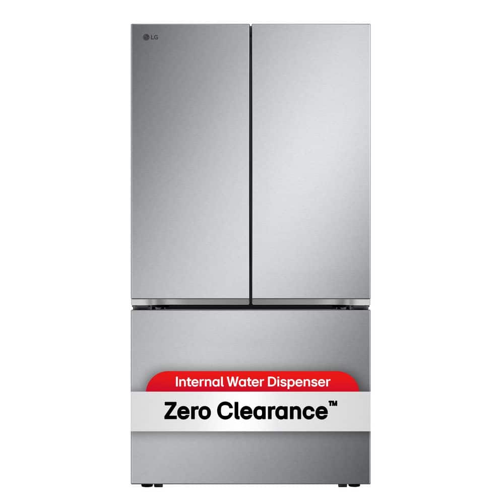 LG 36 in. 25 cu. ft. Counter-Depth MAX with Zero Clearance 3-Door French Door Refrigerator with Thin Door Design (LF25Z6211S)