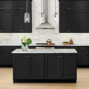 Avondale 36 in. W x 24 in. D x 34.5 in. H Ready to Assemble Plywood Shaker Blind Corner Kitchen Cabinet in Raven Black - Stu's Home Improvement Outlet