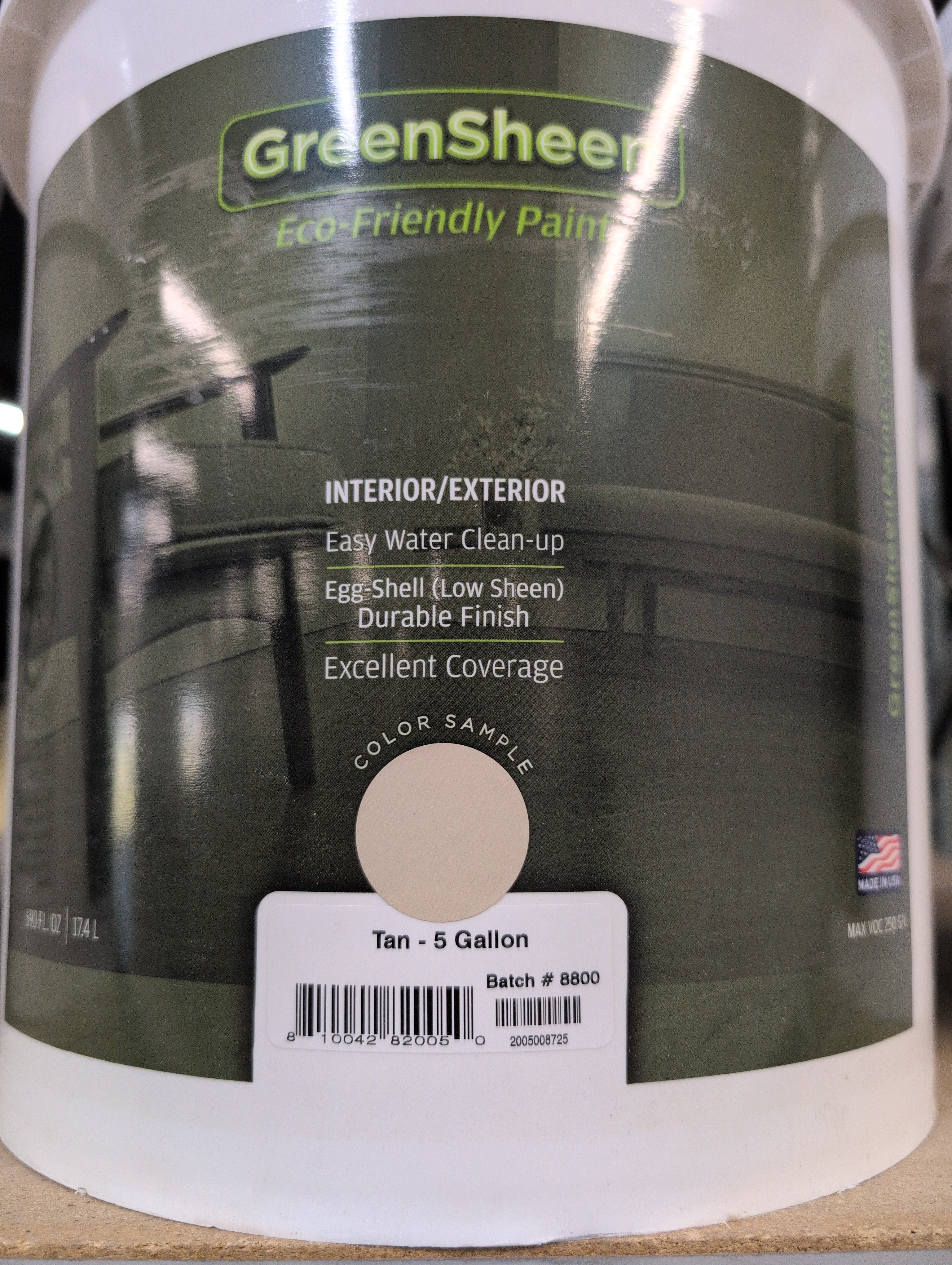 GreenSheen Eco-friendly Paint 5 gal
