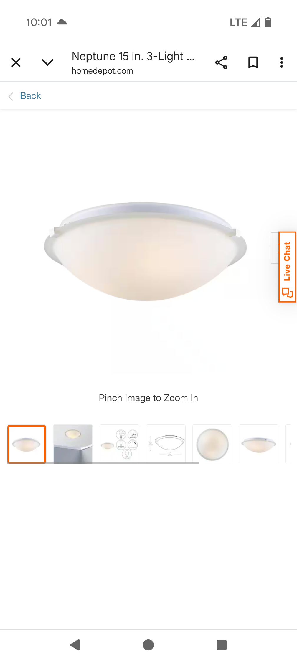 Neptune 15 in. 3-Light White Flush Mount Ceiling Light Fixture with Frosted Glass Shade