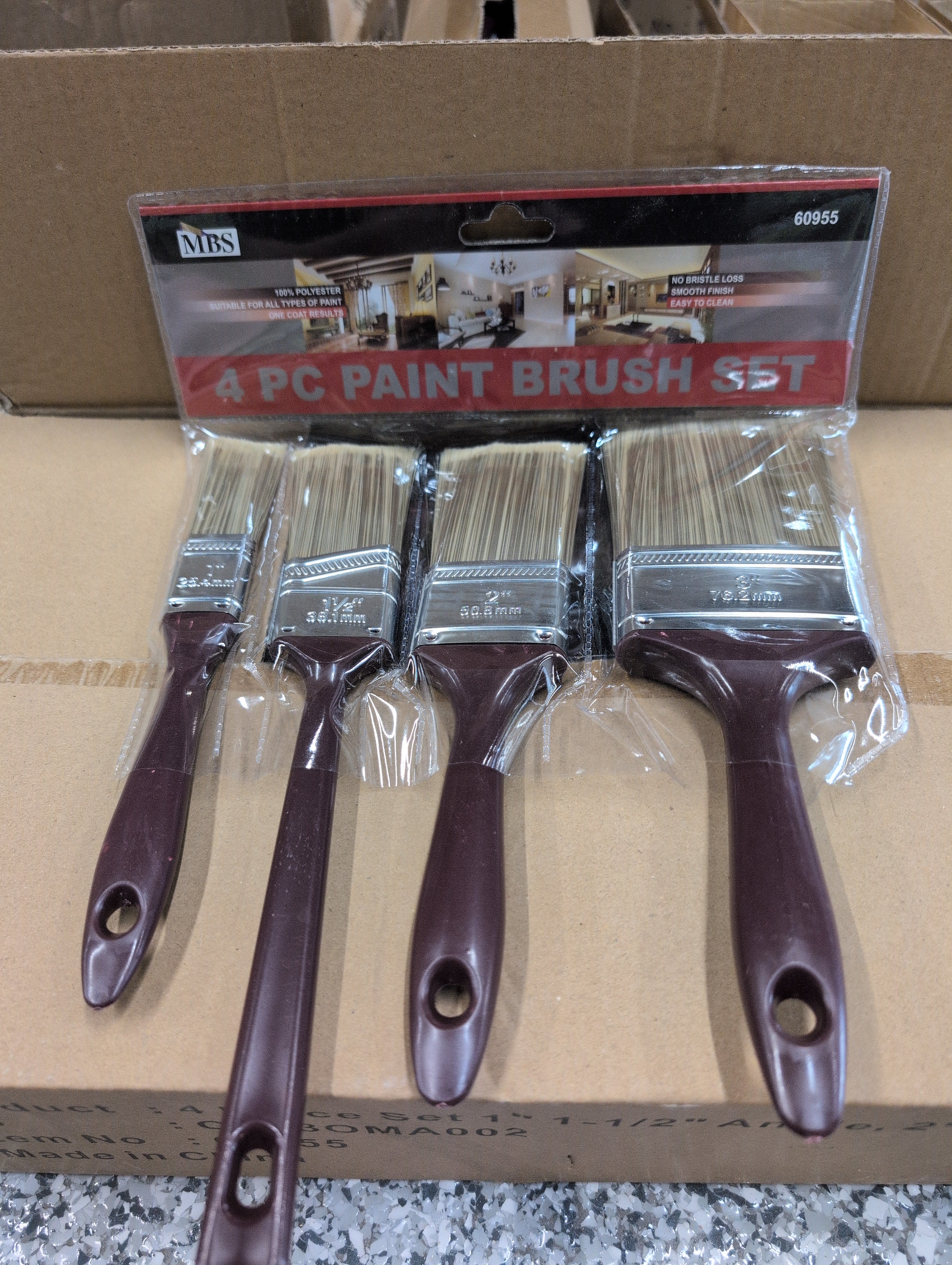 MBS 4 pc Paint Brush Set