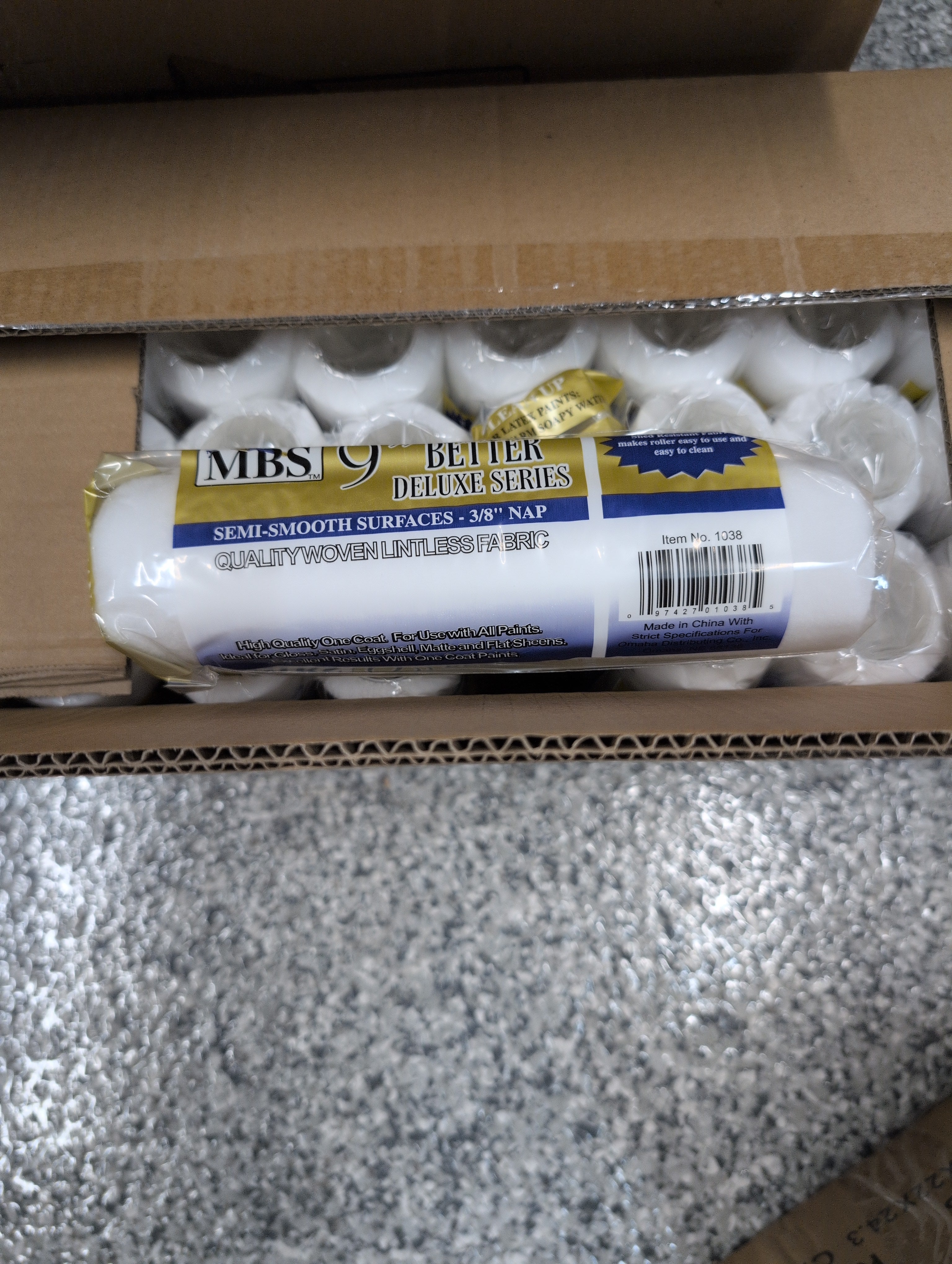 MBS Roller Cover 9” Semi-Smooth