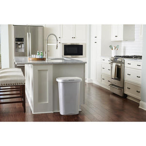 Rubbermaid 13 Gal. White Spring - Top Wastebasket - Stu's Home Improvement Outlet