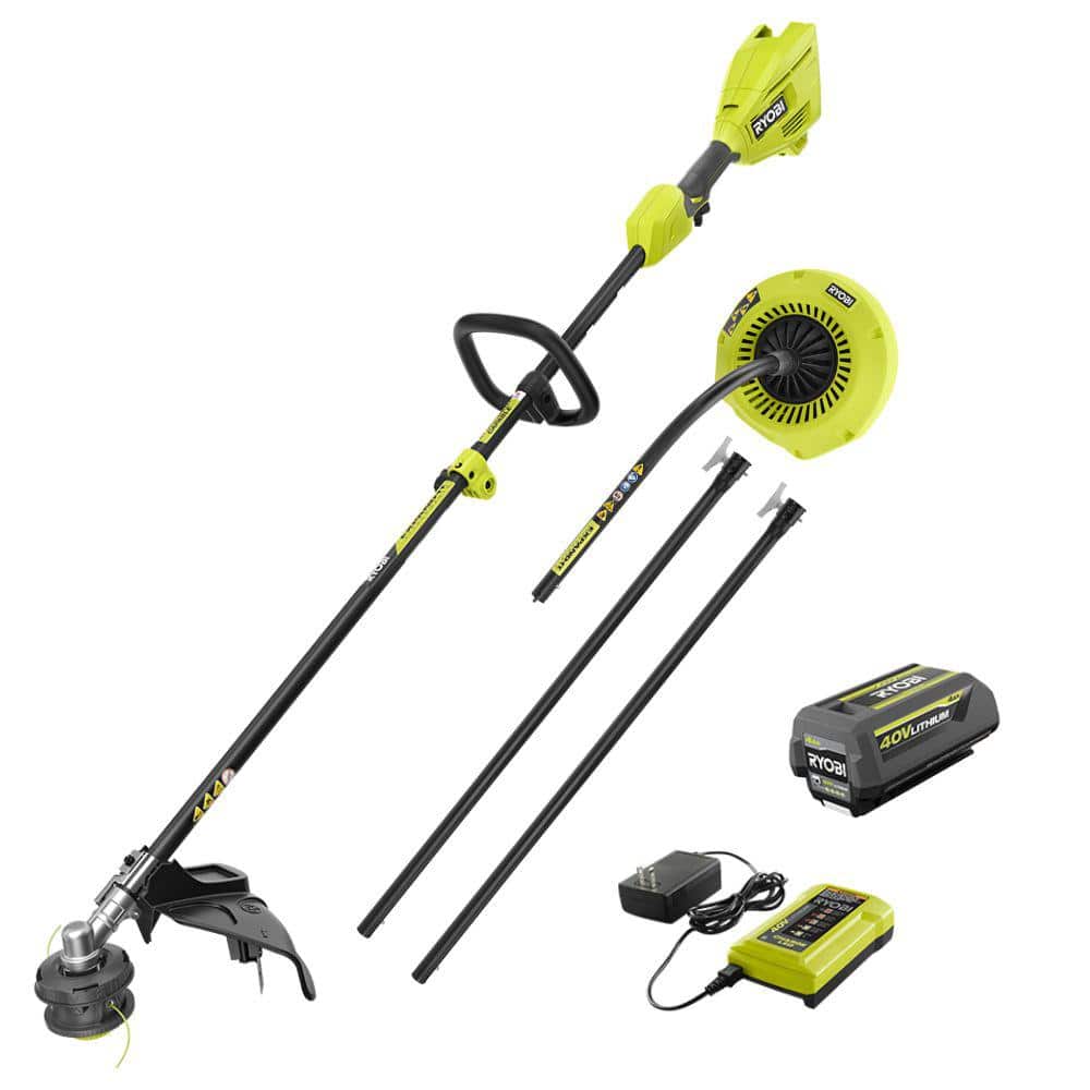 40V 15 in. Expand - It Cordless Battery Attachment Capable String Trimmer & Gutter Blower with 4.0 Ah Battery and Charger - Stu's Home Improvement Outlet