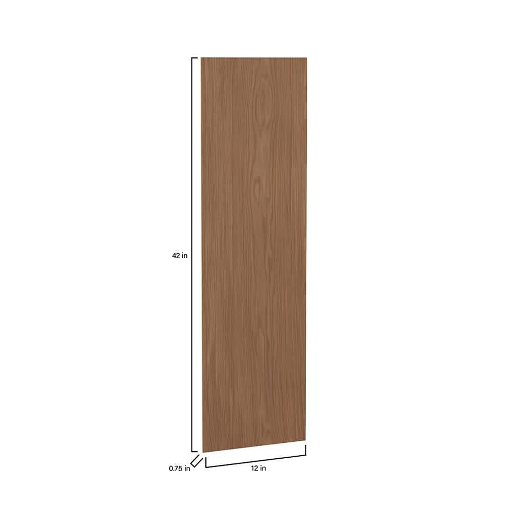 Sinclair 11.25 in. W x 42 in. H x 0.1875 in. D Wall Flush End Panel in Saddle Oak - Stu's Home Improvement Outlet