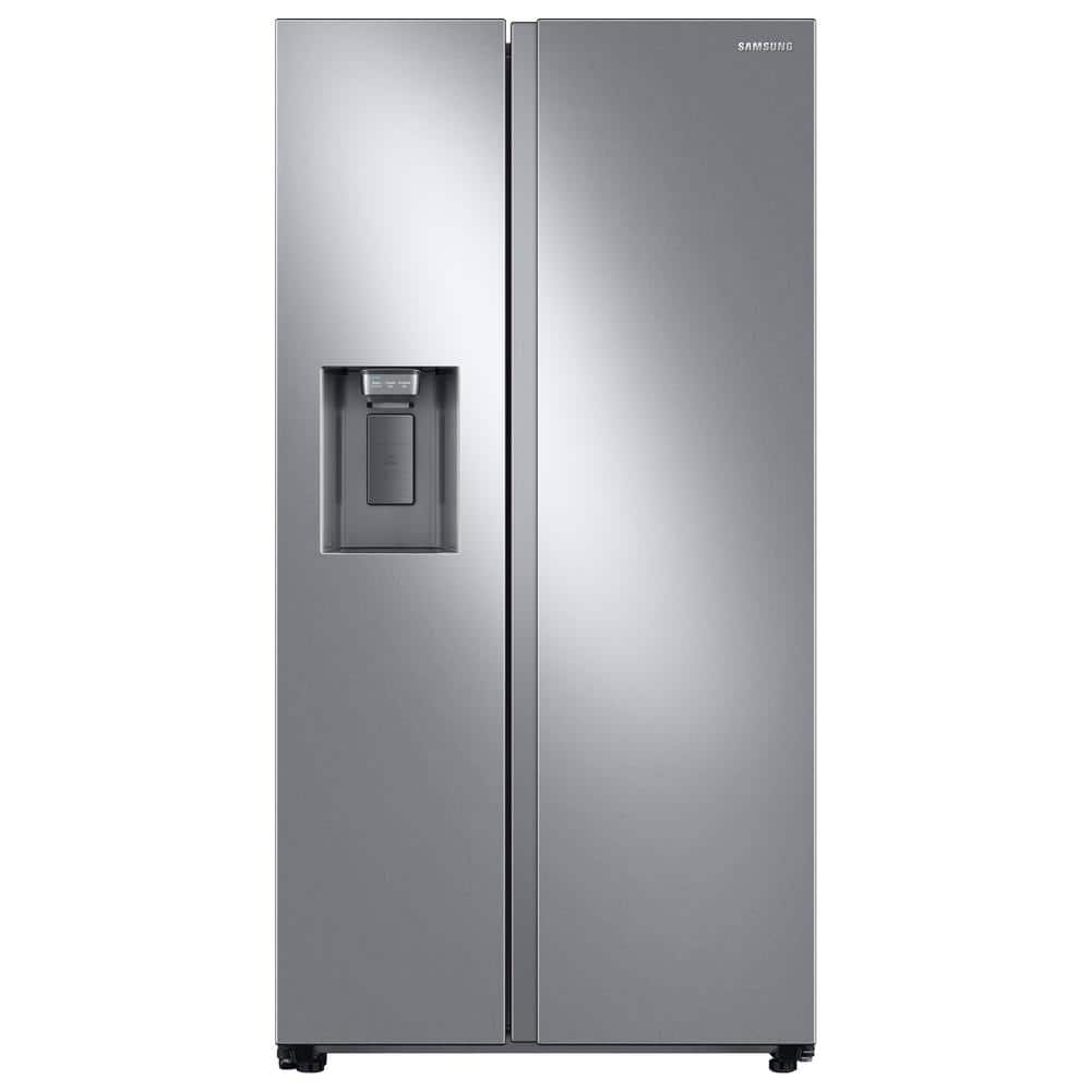 Samsung 36 in. 27.4 cu. ft. Side by Side Refrigerator in Fingerprint-Resistant Stainless Steel, Standard Depth