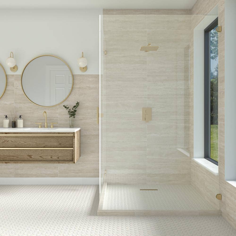 Secora Sandstone 15 in. x 30 in. Matte Porcelain Stone Look Floor and Wall Tile (16.35 sq. ft./case)