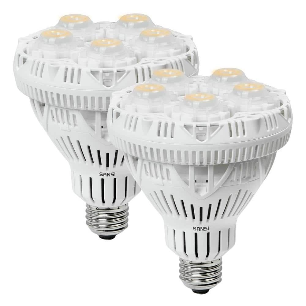 24 - Watt BR30 Full Spectrum 4000K Non - Dimmable E26 LED Grow Light Bulb (2 - Pack) - Stu's Home Improvement Outlet