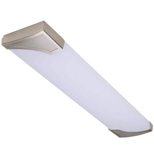 Mesha 48 in. x 10 in. Satin Nickel CCT Selectable LED Flush Mount Ceiling Light 4000 Dimmable Lumens - Stu's Home Improvement Outlet