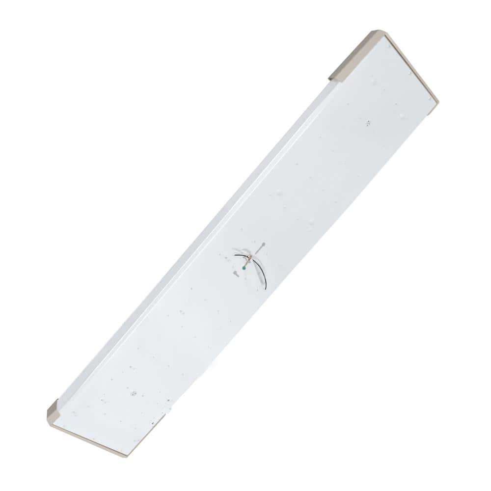 Mesha 48 in. x 10 in. Satin Nickel CCT Selectable LED Flush Mount Ceiling Light 4000 Dimmable Lumens - Stu's Home Improvement Outlet