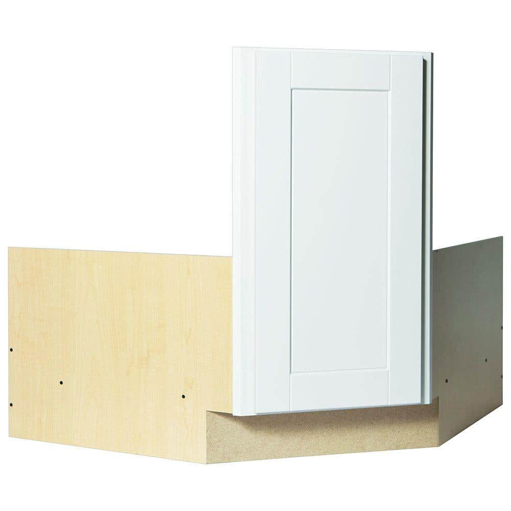 36x24x34.5 in. Corner Sink Cabinet White