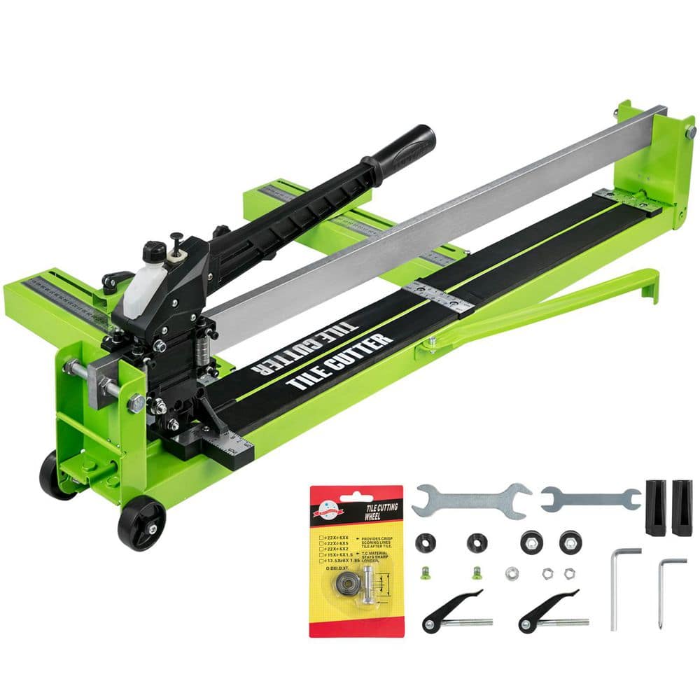 31.5 in. Manual Tile Cutter with All-Steel Blade Hand Tile Cutter for Cutting Floor Tile and Ceramic 0.59 in.