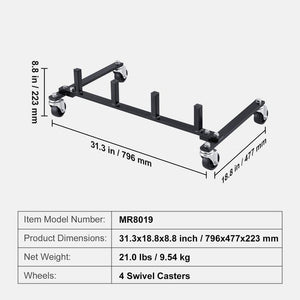 Car Dolly Rack, Storage Rack with 360° Rotatable Wheels, Hydraulic Ratchet Trolley Jack Stand Organizer, Jack Stands - Stu's Home Improvement Outlet