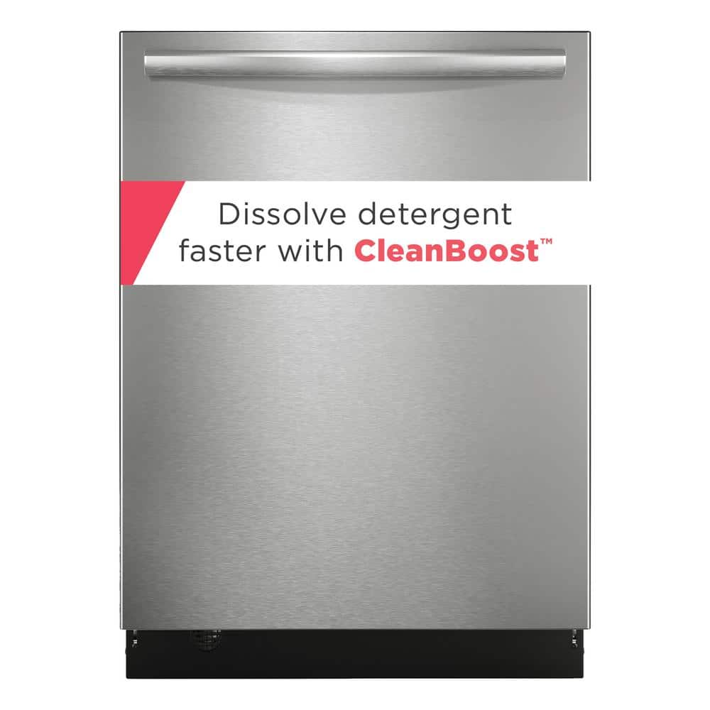 Figidaire Gallery 24 in Top Control Built In Tall Tub Dishwasher in Stainless Steel with 7 Cycles and CleanBoost (GDSH4715AF) - Stu's Home Improvement Outlet