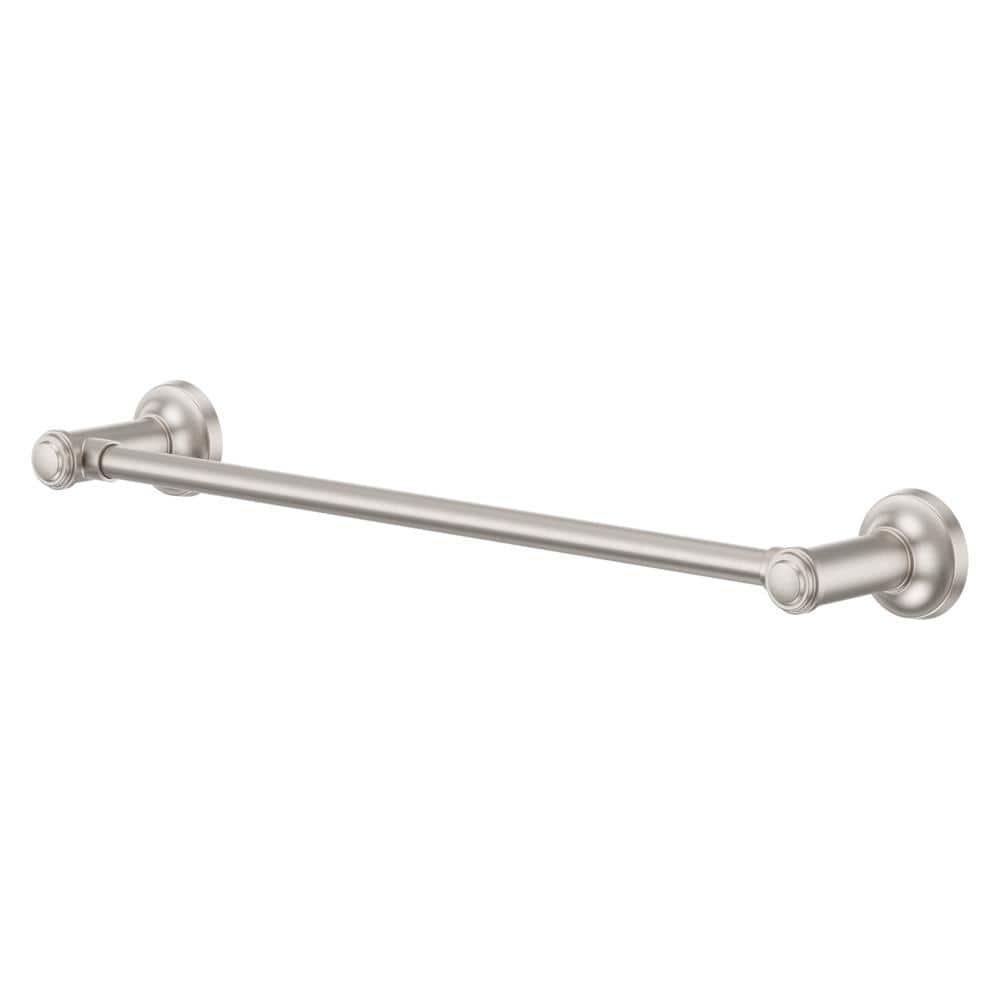 Pfister Briscoe 18 in. Wall Mounted Single Towel Bar in Spot Defense Brushed Nickel