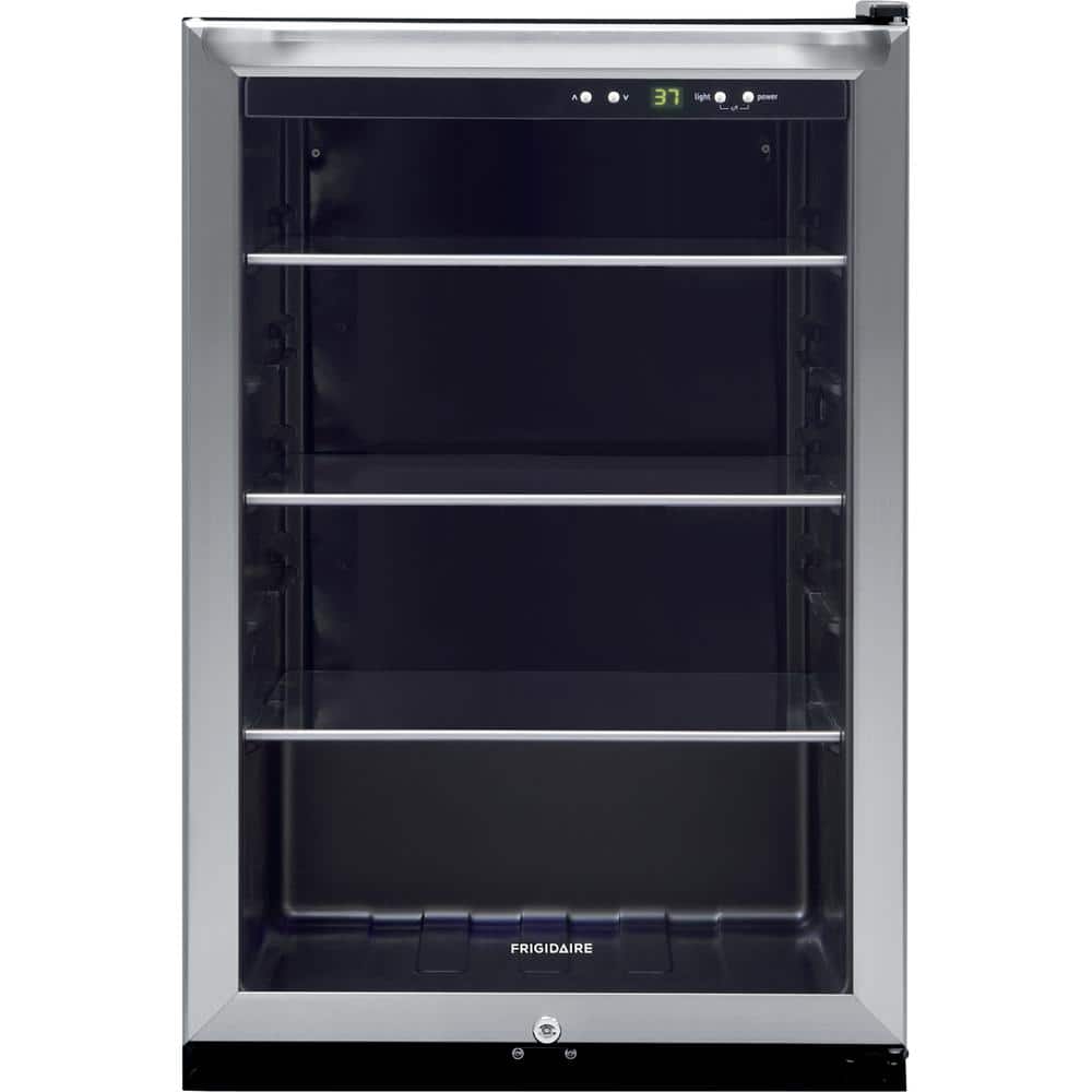 Frigidaire 22 in. Single Zone 138-12 oz Can Beverage Cooler in Stainless Steel (FRYB4623AS)