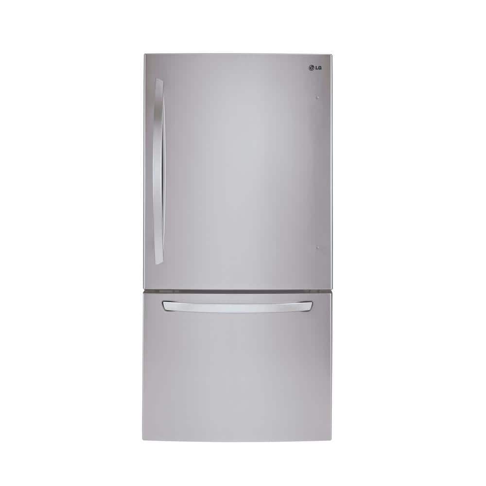 LG 24 cu. ft. Bottom Freezer Refrigerator in Stainless Steel with Multi-Air Flow and Reversible Door (LDCS24223S)