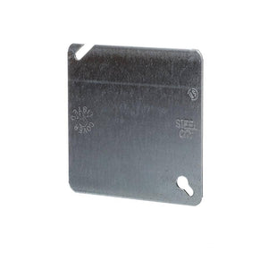 4 in. Metallic Blank Square Electrical Box Cover - Stu's Home Improvement Outlet