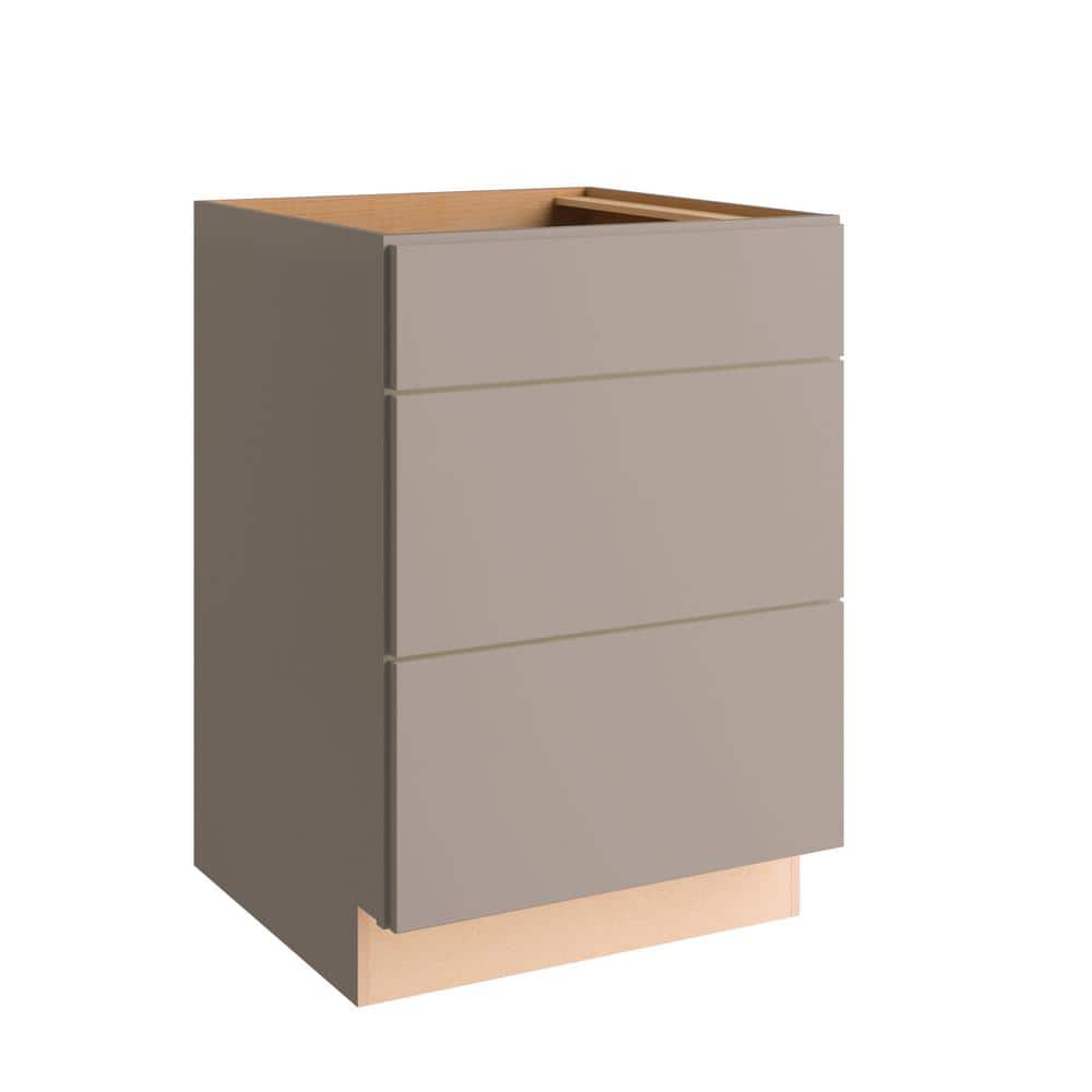 Courtland 18 in. W x 25 in. D x 35 in. H Assembled Shaker Drawer Base Kitchen Cabinet in Sterling Gray