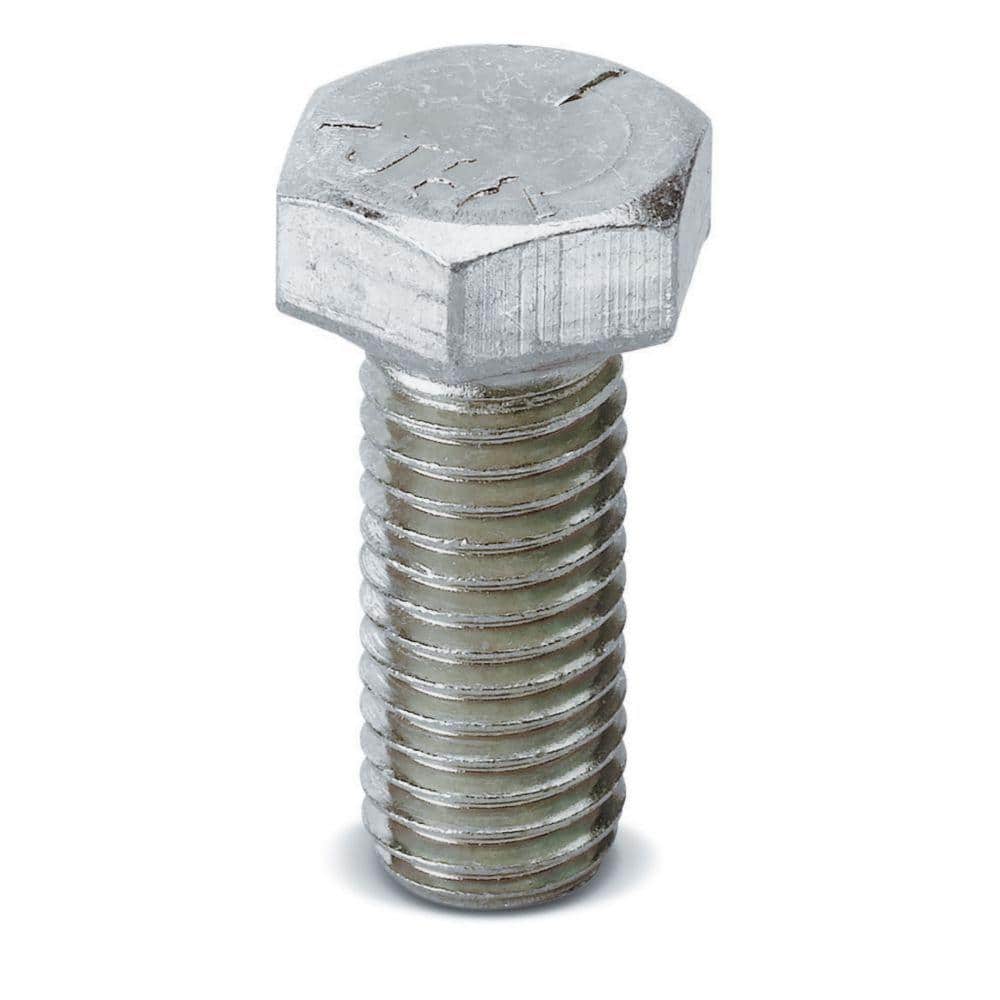 1/2 in. x 15/16 in. Strut Hex Head Bolt - Silver Galvanized (5-Pack) (ZE142121516EG10)
