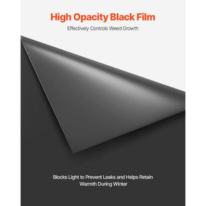 10 Mil Plastic Sheeting, Heavy Duty 20 x 100 ft. Black Roll, Polyethylene Tarp for Crawl Space Vapor Barrier and Multi - Stu's Home Improvement Outlet