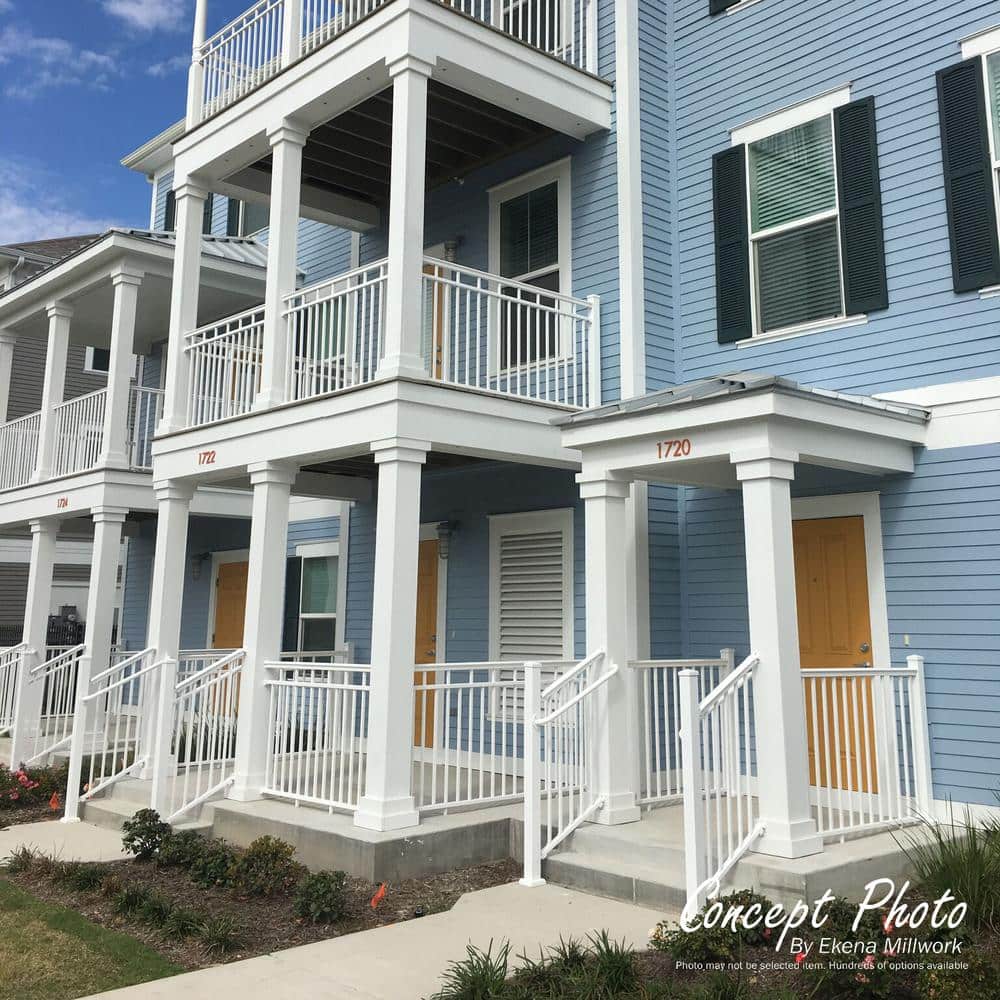 8' x 5-1/2" Endura-Aluminum Empire Style Column, Square Shaft