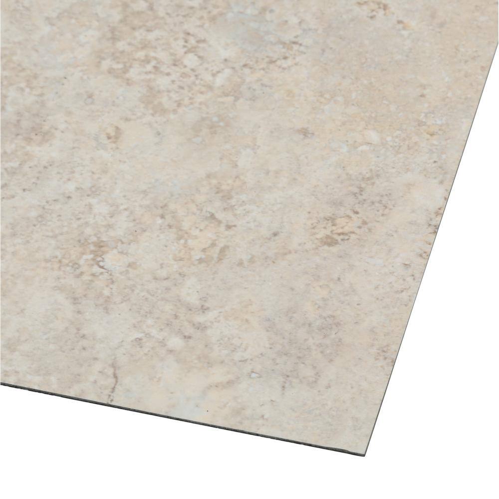 Travertine 12 in. x 12 in. Peel and Stick Vinyl Tile (30 sq. ft. / case) - Stu's Home Improvement Outlet