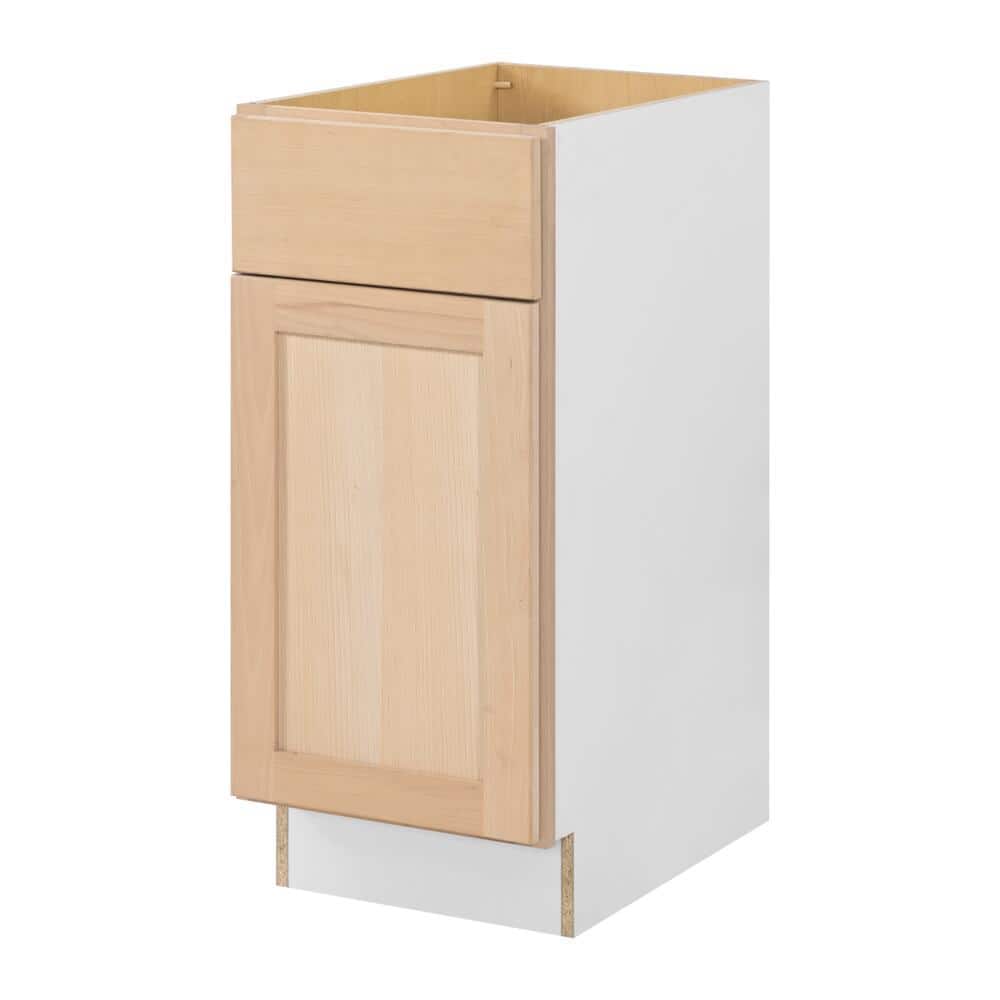 15 in. W x 24 in. D x 34.5 in. H Ready to Assemble Base Kitchen Cabinet in Unfinished with CLICKREADY Technology