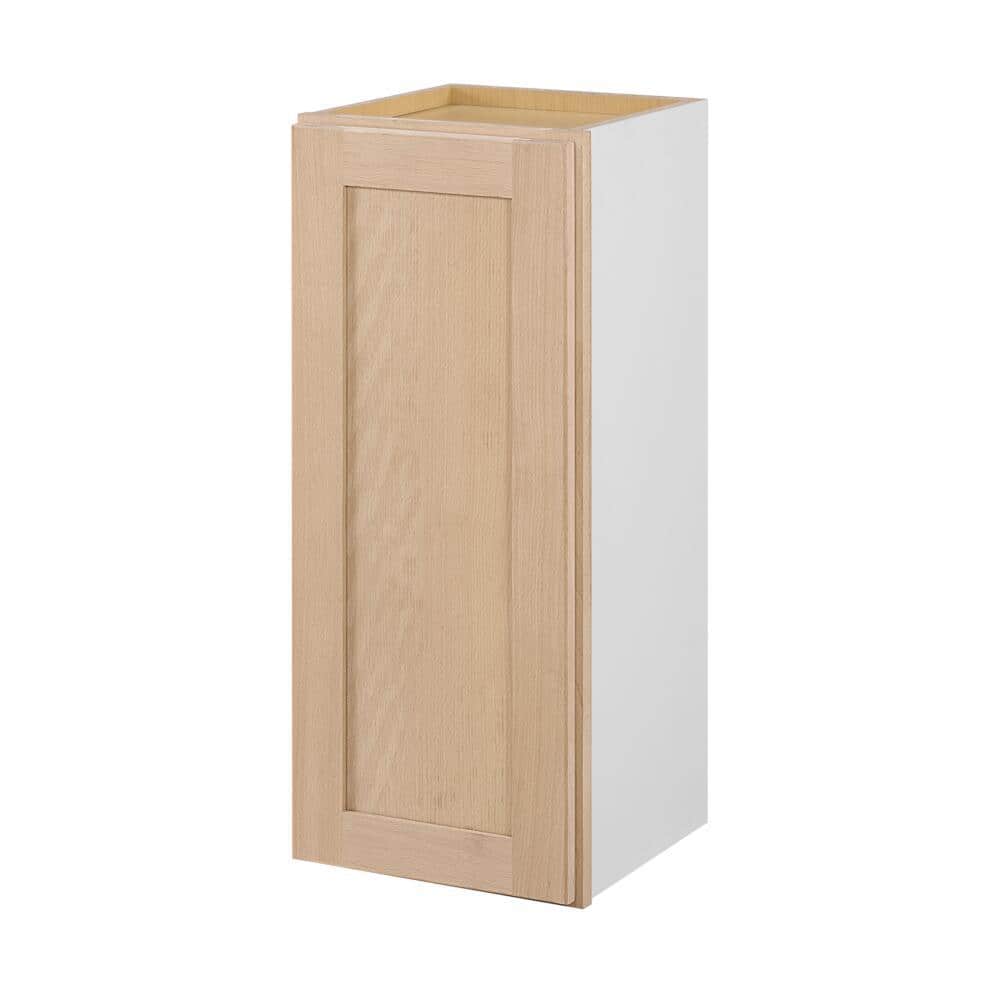 12 in. W x 12 in. D x 30 in. H Ready to Assemble Wall Kitchen Cabinet in Unfinished with CLICKREADY Technology