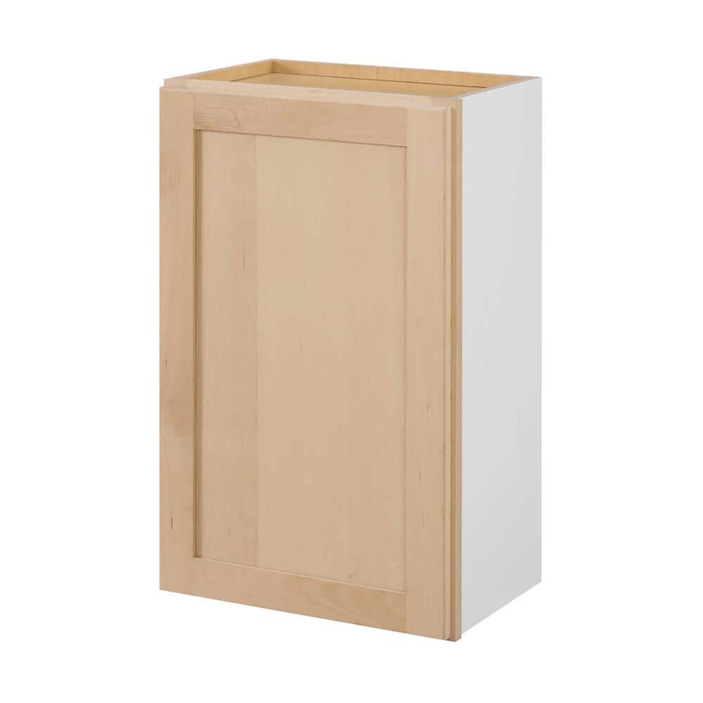 Hampton Bay 18 in. W x 12 in. D x 30 in. H Ready to Assemble Wall Kitchen Cabinet in Unfinished with CLICKREADY Technology