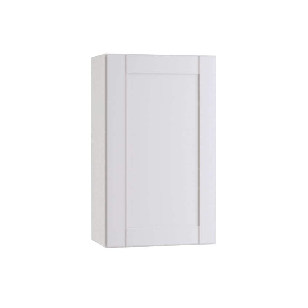 Arlington Vesper White Plywood Shaker Stock Assembled Wall Kitchen Cabinet Soft Close 15 in W x 12 in D x 42 in H