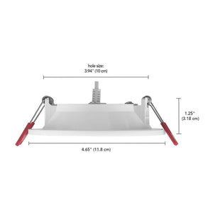 Premium Series 4 in. LED, 2 - Level Lumen Select, InfinitiEdge Slim Canless Recessed Light, Adjustable CCT - Stu's Home Improvement Outlet