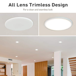 Premium Series 4 in. LED, 2 - Level Lumen Select, InfinitiEdge Slim Canless Recessed Light, Adjustable CCT - Stu's Home Improvement Outlet