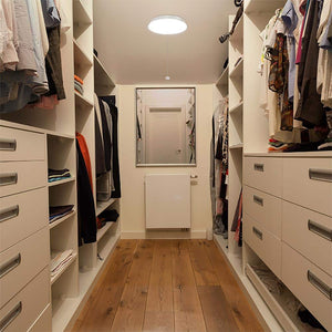 10 in. White Closet Light with Pull Chain LED Flush Mount Ceiling Light 900 Lumens 4000K Bright White - Stu's Home Improvement Outlet
