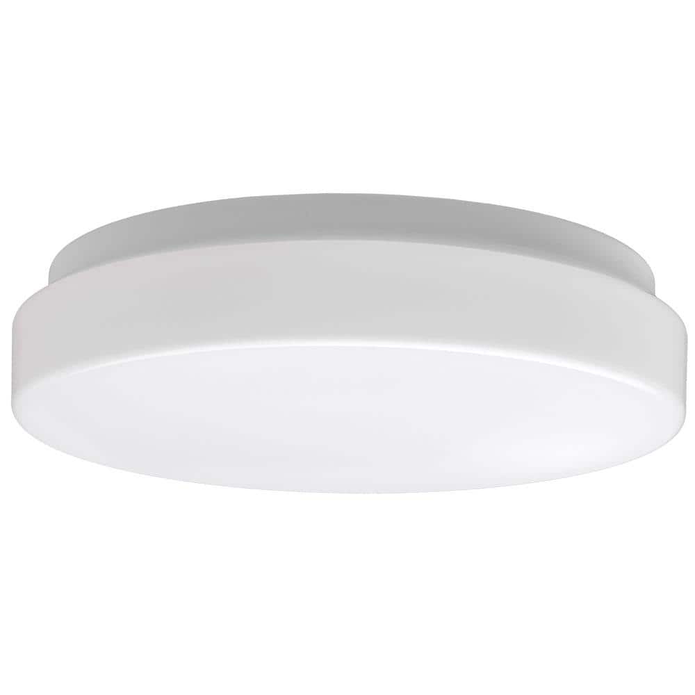 7 in. Low Profile Round LED Flush Mount Ceiling Light Fixture Modern Smooth Cover 810 Lumens 4000K Bright White - Stu's Home Improvement Outlet