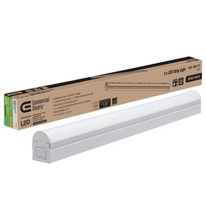 Plug In or Direct Wire Power Connection 2 ft. White 4000K Integrated LED Strip Light (with power cord and linking cord) - Stu's Home Improvement Outlet